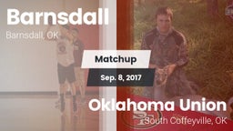 Matchup: Barnsdall High vs. Oklahoma Union  2017