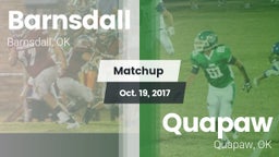 Matchup: Barnsdall High vs. Quapaw  2017