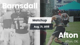 Matchup: Barnsdall High vs. Afton  2018