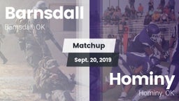 Matchup: Barnsdall High vs. Hominy  2019