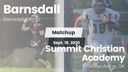 Matchup: Barnsdall High vs. Summit Christian Academy  2020
