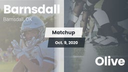 Matchup: Barnsdall High vs. Olive  2020