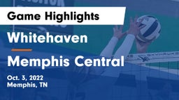 Whitehaven  vs Memphis Central Game Highlights - Oct. 3, 2022