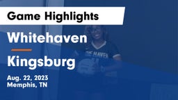 Whitehaven  vs Kingsburg Game Highlights - Aug. 22, 2023