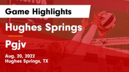 Hughes Springs  vs Pgjv Game Highlights - Aug. 20, 2022