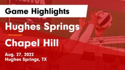 Hughes Springs  vs Chapel Hill Game Highlights - Aug. 27, 2022