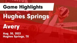 Hughes Springs  vs Avery Game Highlights - Aug. 30, 2022