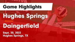 Hughes Springs  vs Daingerfield Game Highlights - Sept. 30, 2022