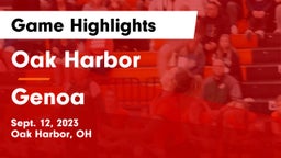 Oak Harbor  vs Genoa  Game Highlights - Sept. 12, 2023