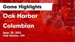 Oak Harbor  vs Columbian  Game Highlights - Sept. 30, 2023