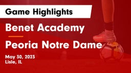 Benet Academy  vs Peoria Notre Dame  Game Highlights - May 30, 2023