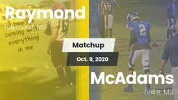 Matchup: Raymond  vs. McAdams  2020