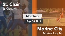 Matchup: St. Clair High vs. Marine City  2016