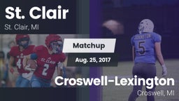 Matchup: St. Clair High vs. Croswell-Lexington  2017