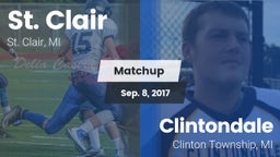 Matchup: St. Clair High vs. Clintondale  2017