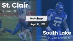 Matchup: St. Clair High vs. South Lake  2017