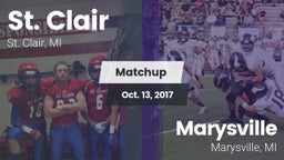 Matchup: St. Clair High vs. Marysville  2017