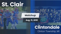 Matchup: St. Clair High vs. Clintondale  2018