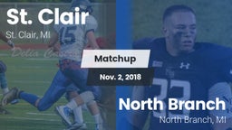 Matchup: St. Clair High vs. North Branch  2018