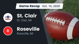 Recap: St. Clair  vs. Roseville  2020