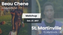 Matchup: Beau Chene vs. St. Martinville  2017