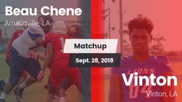Matchup: Beau Chene vs. Vinton  2018