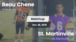 Matchup: Beau Chene vs. St. Martinville  2018