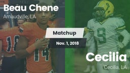Matchup: Beau Chene vs. Cecilia  2018