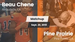 Matchup: Beau Chene vs. Pine Prairie  2019