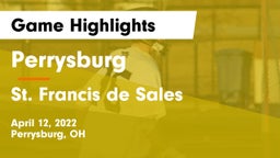 Perrysburg  vs St. Francis de Sales  Game Highlights - April 12, 2022