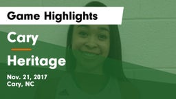 Cary  vs Heritage  Game Highlights - Nov. 21, 2017