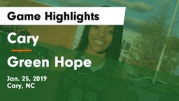Cary  vs Green Hope  Game Highlights - Jan. 25, 2019