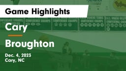 Cary  vs Broughton  Game Highlights - Dec. 4, 2023