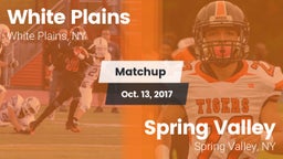 Matchup: White Plains High vs. Spring Valley  2017