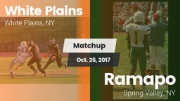 Matchup: White Plains High vs. Ramapo  2017