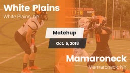 Matchup: White Plains High vs. Mamaroneck  2018