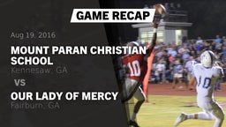 Recap: Mount Paran Christian School vs. Our Lady of Mercy  2016