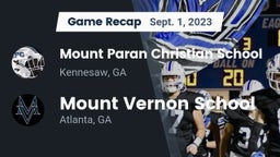 Recap: Mount Paran Christian School vs. Mount Vernon School 2023