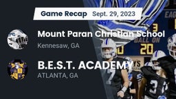 Recap: Mount Paran Christian School vs. B.E.S.T. ACADEMY  2023