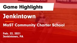 Jenkintown  vs MaST Community Charter School Game Highlights - Feb. 22, 2021
