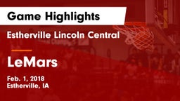 Estherville Lincoln Central  vs LeMars Game Highlights - Feb. 1, 2018