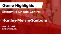 Estherville Lincoln Central  vs Hartley-Melvin-Sanborn  Game Highlights - Dec. 6, 2019