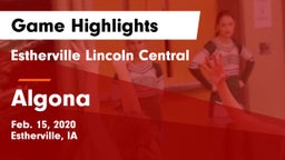 Estherville Lincoln Central  vs Algona  Game Highlights - Feb. 15, 2020