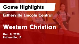 Estherville Lincoln Central  vs Western Christian  Game Highlights - Dec. 8, 2020