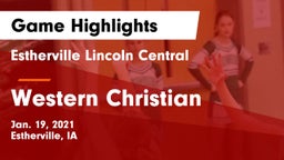 Estherville Lincoln Central  vs Western Christian  Game Highlights - Jan. 19, 2021