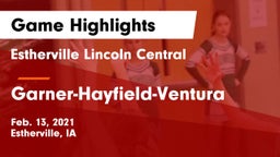Estherville Lincoln Central  vs Garner-Hayfield-Ventura  Game Highlights - Feb. 13, 2021