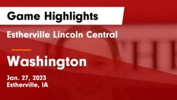 Estherville Lincoln Central  vs Washington  Game Highlights - Jan. 27, 2023