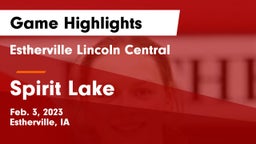 Estherville Lincoln Central  vs Spirit Lake  Game Highlights - Feb. 3, 2023