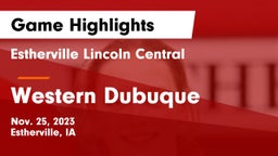 Estherville Lincoln Central  vs Western Dubuque  Game Highlights - Nov. 25, 2023