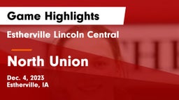 Estherville Lincoln Central  vs North Union   Game Highlights - Dec. 4, 2023